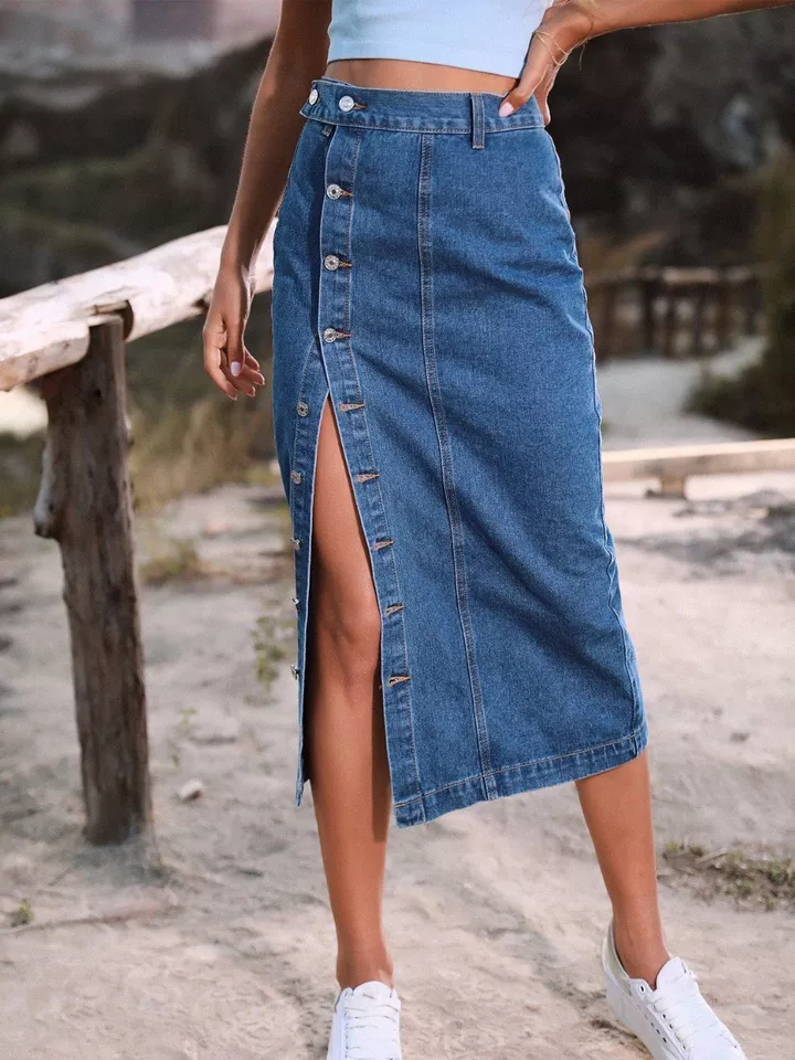 Buttoned Denim